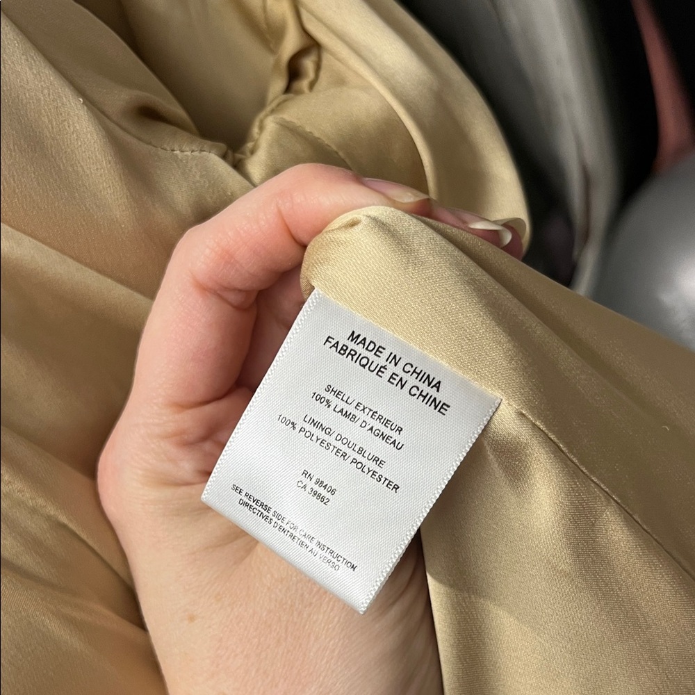 Theory Beige Leather Jacket - Picture 9 of 10